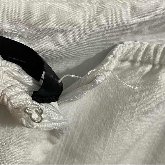 Aqua Dress Button Down Ruffle Sleeveless White Mini Womens XS - Picture 4 of 15